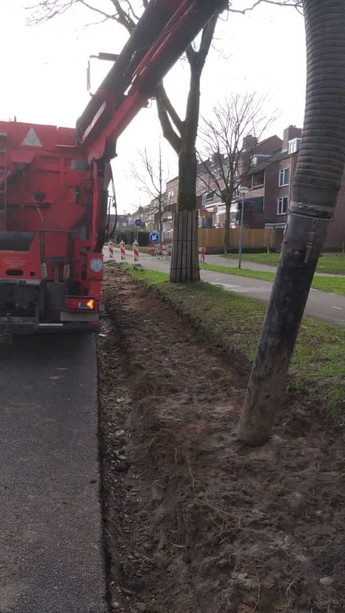 Boomwortels vrijzuigen zonder schade